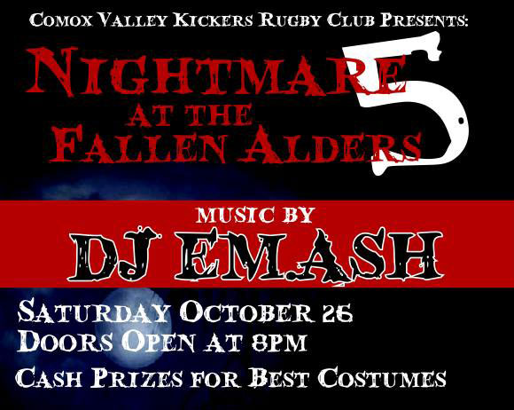 Nightmare at the Fallen Alders 5 – October 26, 8pm