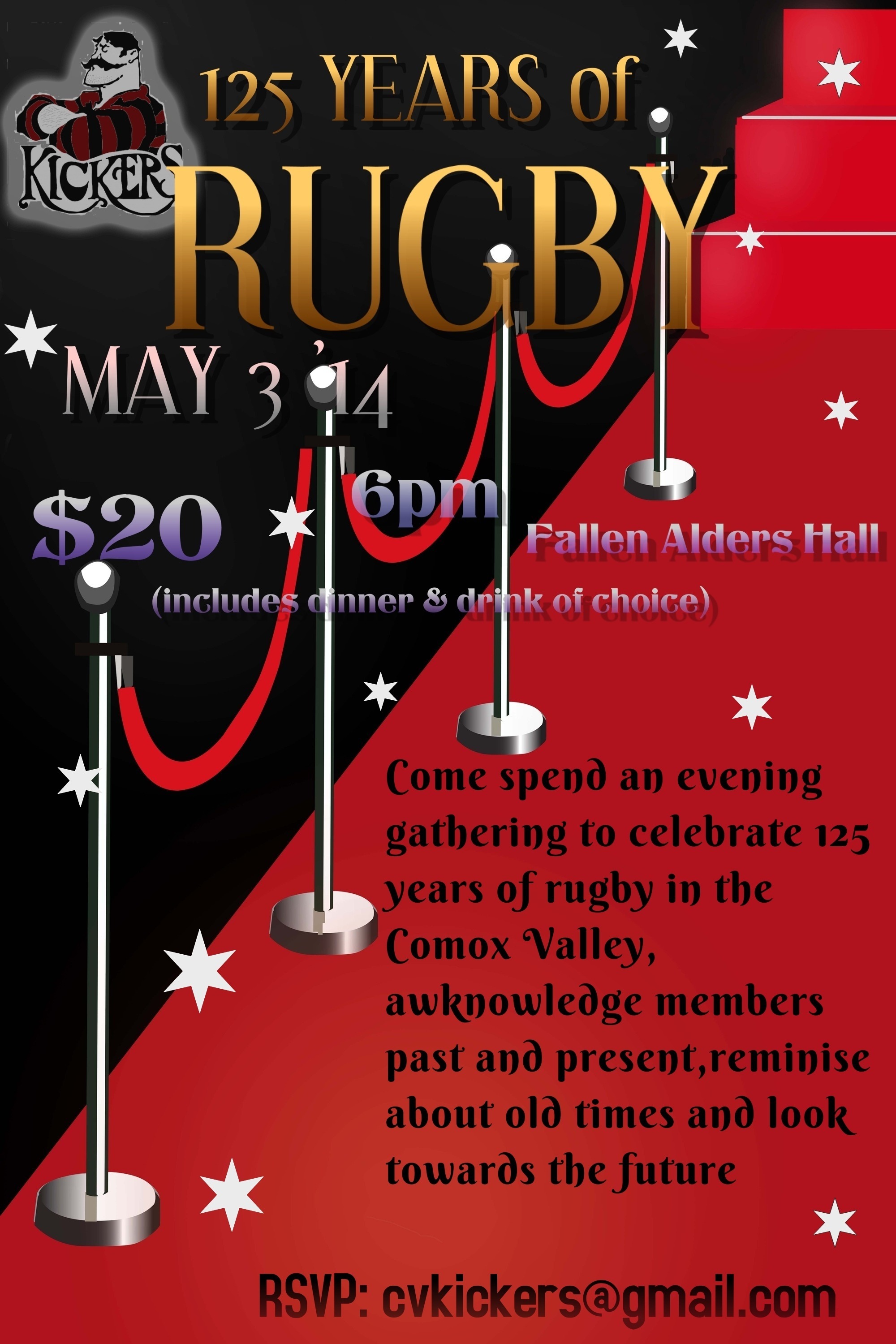 Kickers Annual Awards Banquet and 125 Years of Rugby!