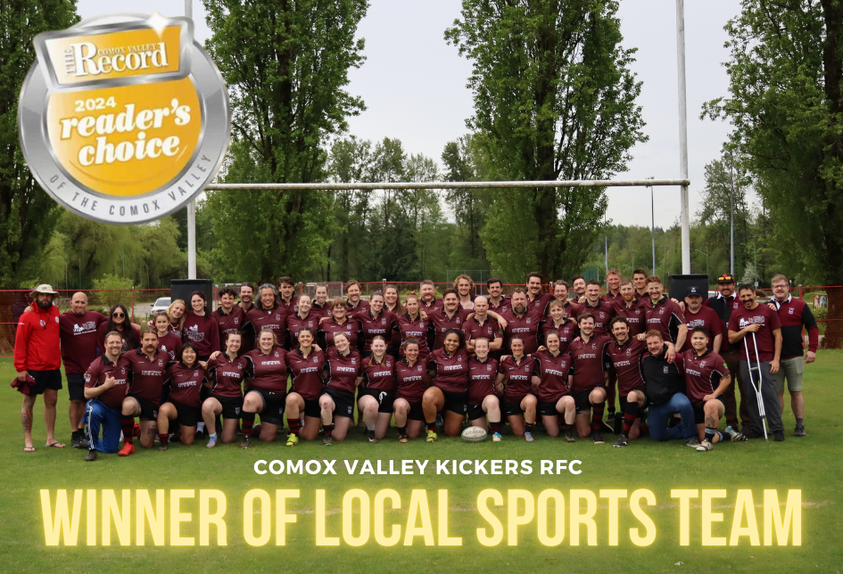 Comox Valley Kickers RFC Wins Reader’s Choice Award for Local Sports Team