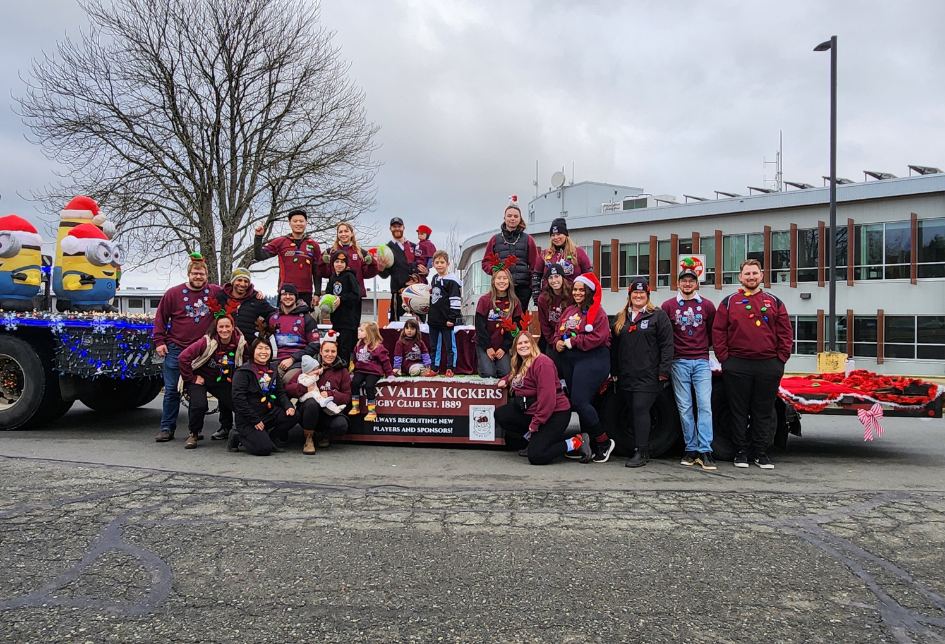 Comox Valley Kickers Make Their Parade Debut in Downtown Courtenay’s Holiday Parade